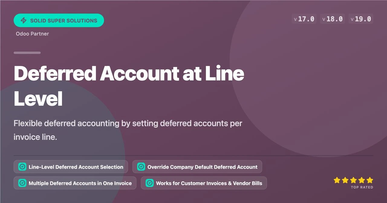 Deferred Account at Line Level